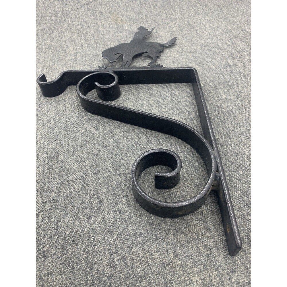 Cowboy XL Heavy Duty Powder Coated Plant Hanger Bronc Bracket Basket Hook Black